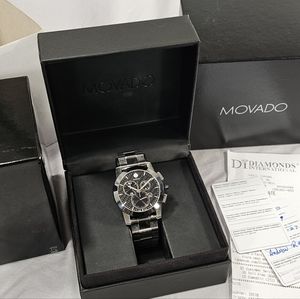 Movado VIZIO Carbon Fiber Chronograph Men's Watch 83C51890